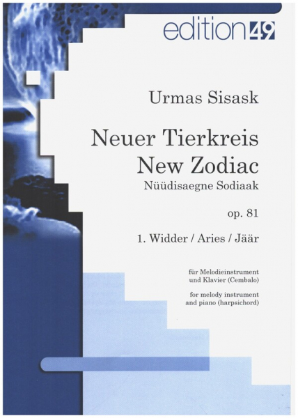 Neuer Tierkreis op.81 Widder für Melodieinstrument und Klavier (Cembalo)