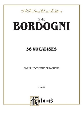 36 Vocalises for mezzo-soprano or baritone and piano