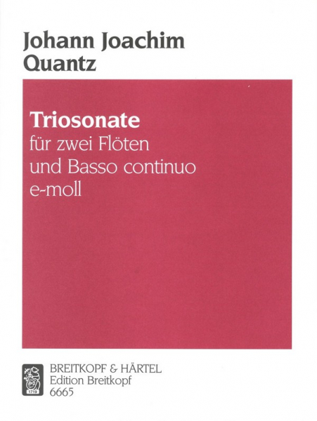 Triosonate e-Moll für 2 Flöten und Klavier