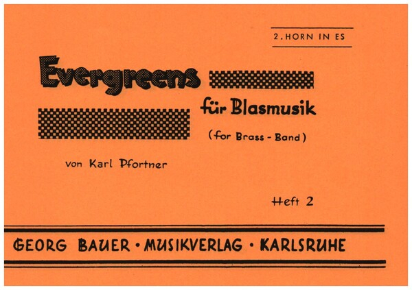 Evergreens Band 2 für Blasorchester