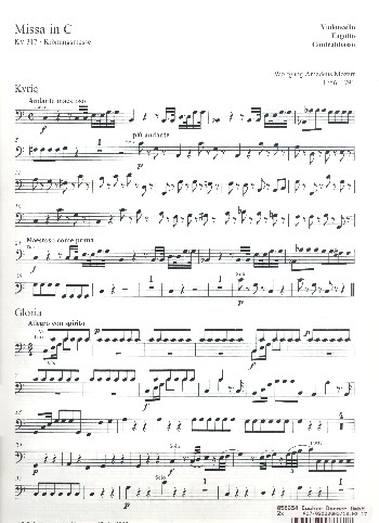Missa C-Dur KV317 für Soli, Chor und Orchester