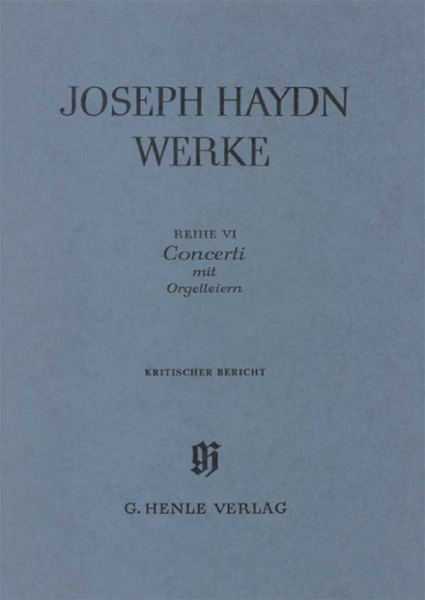 Joseph Haydn Werke Band 6 Concerti mit Orgelleiern