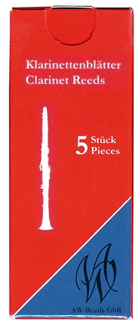 B-Bass-Klarinetten-Blatt AW Reeds Nr. 429 Stärke 3