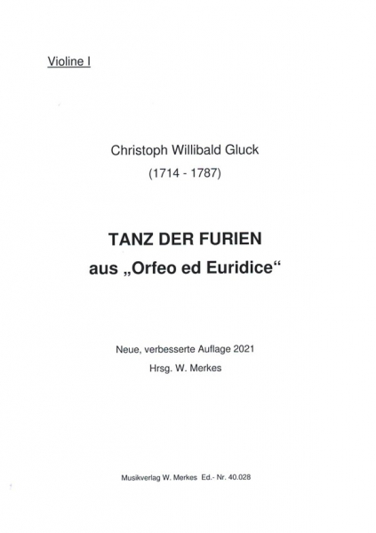 Tanz der Furien aus Orfeo ed Euridice für Orchester