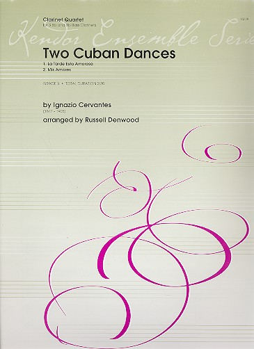 2 Cuban Dances für 3 Klarinetten und Bassklarinette