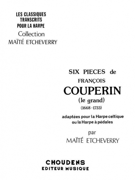 6 Pièces pour harpe celtique (harpe à pédales)