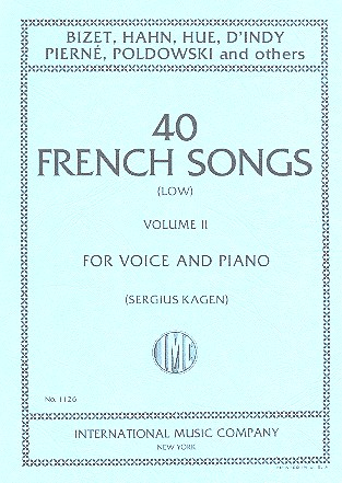 40 French Songs vol.2 (21-40) for low voice and piano (fr)