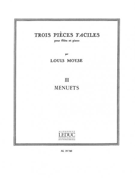 Menuets pour flûte et piano