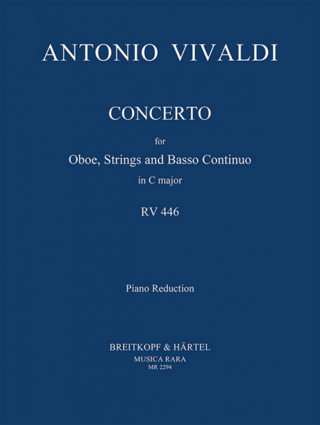 Concerto C major RV446 for oboe, strings and bc