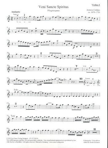 Veni Sancte Spiritus für Soli, gem Chor und Instrumente