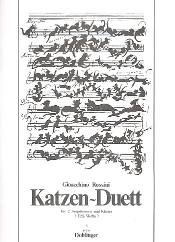 Katzen-Duett für 2 Singstimmen und Klavier