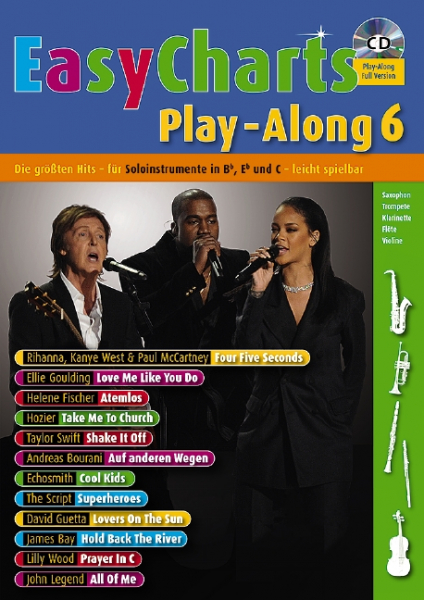 Spielbuch Instrumente Easy Charts Playalong 6