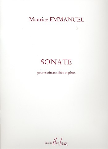Sonate pour clarinette, flute et piano