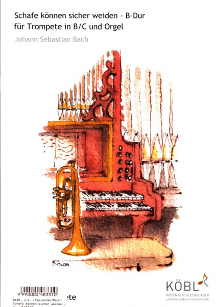 Schafe können sicher weiden für Trompete und Orgel
