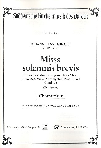 Missa solemnis brevis für Soli, gem Chor und Orchester