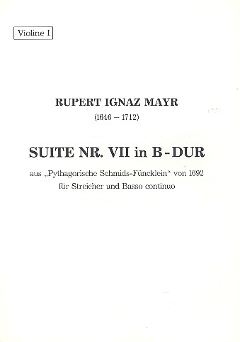 Suite Nr.7 B-Dur für Streicher und Bc