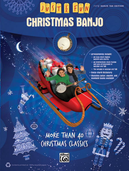 Christmas Banjo for easy banjo/tab (with lyrics)