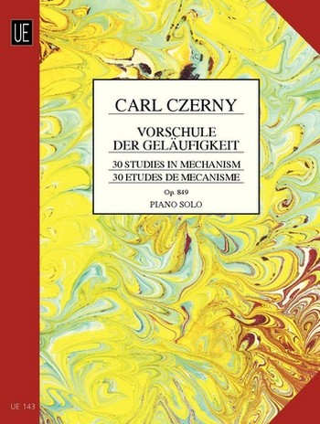 30 études de mecanisme op.849 Vorübungen zur Schule der