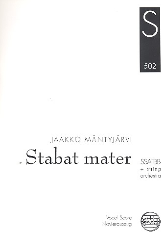 Stabat mater für gem Chor und Orchester