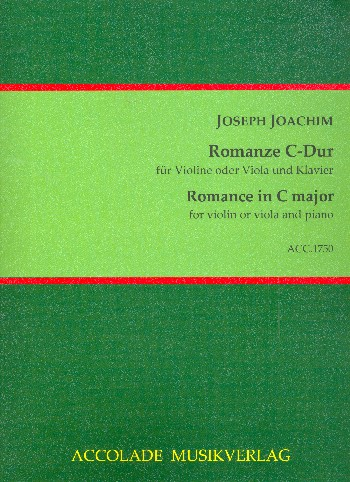 Romanze C-Dur für Violine (Viola) und Klavier