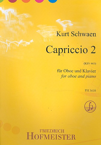 Capriccio Nr.2 KSV663 für Oboe und Klavier