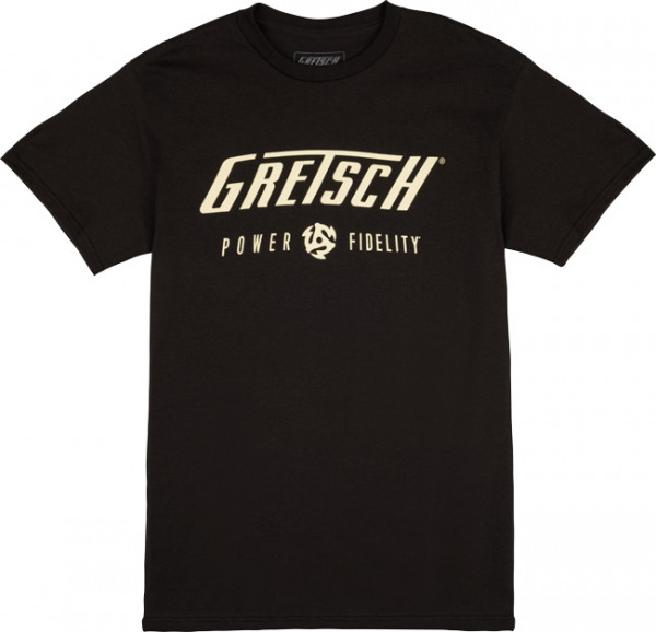 T-Shirt Gretsch Power &amp; Fidelity BLK L