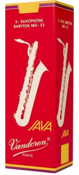 Es-Bariton-Saxophon-Blatt Vandoren Java filed RED, 2