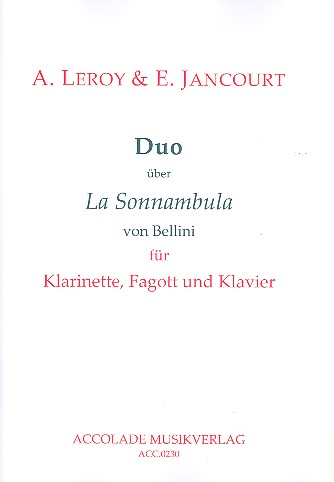 Duo über La sonnambula von Bellini für Klarinette, Fagott und Klavier
