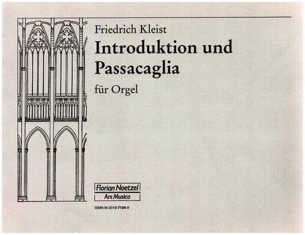 Introduktion und Passacaglia für Orgel