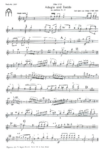 Adagio und Rondo op.posth. Nr.15 für Orgel und Orchester