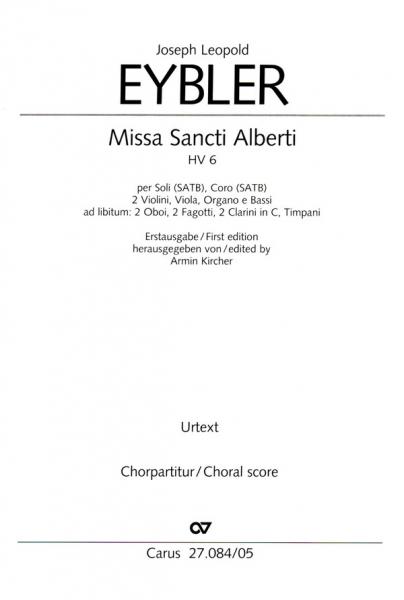 Missa Sancti Alberti HV6 für Soli, gem Chor, Streicher und Orgel (Bläser ad lib)