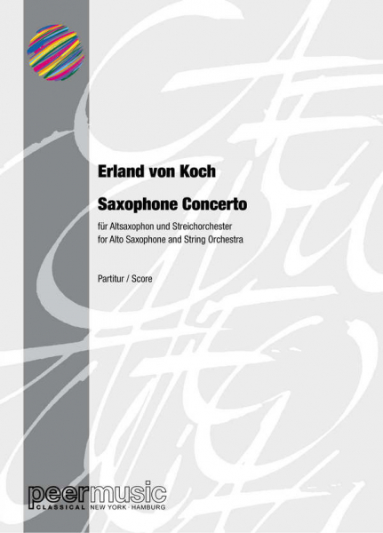 Saxophone Concerto for alto saxophone and string orchestra
