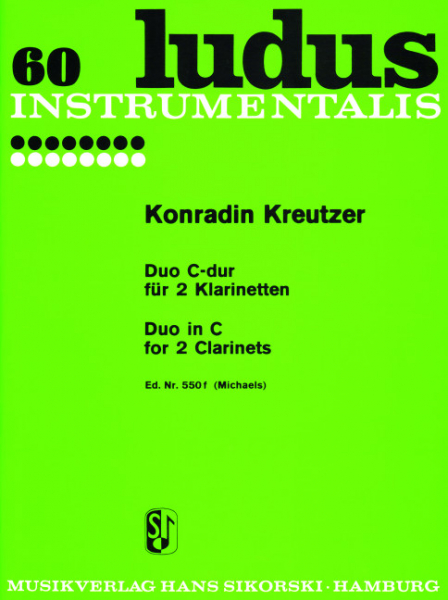 Duo C-Dur für 2 Klarinetten