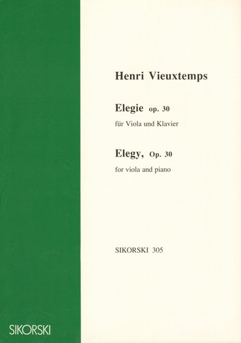Elegie op.30 für Viola und Klavier