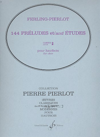 144 préludes et études vol.2 pour hautbois ou saxophone