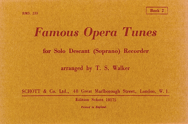 Famous Opera Tunes vol.2 for soprano recorder