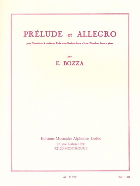 Prelude et allegro pour contre- basse et piano