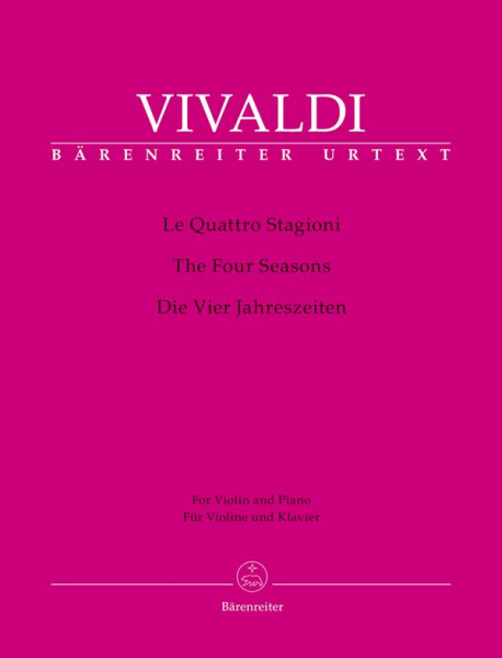 Die vier Jahreszeiten für Violine und Streicher für Violine und Klavier