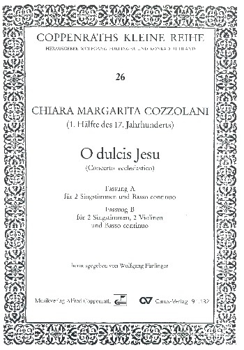 O dulcis Jesu für 2 Stimmen und Bc (2 Violinen ad lib)