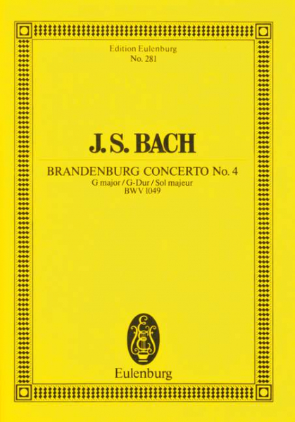Brandenburgisches Konzert G-Dur Nr.4 BWV1049 für Orchester