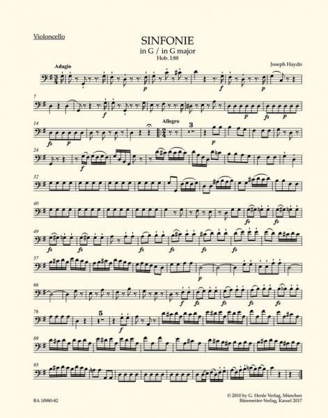 Sinfonie G-Dur Hob.I:88 für Orchester