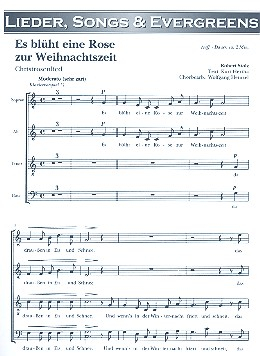 Es blüht eine Rose zur Weihnachtszeit für gem Chor und Klavier