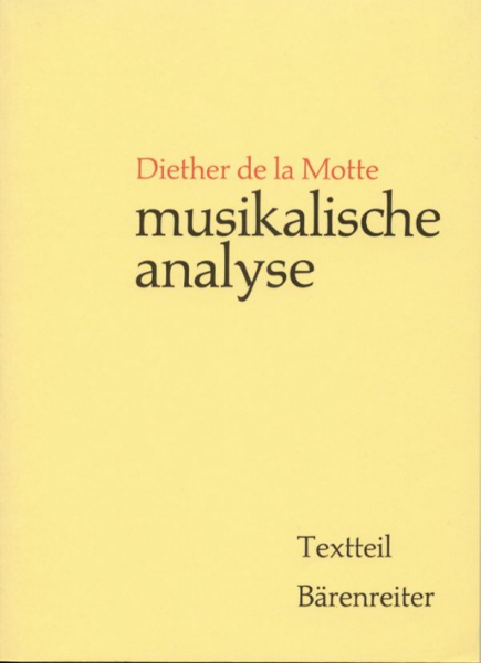 Musikalische Analyse (2 Bände)