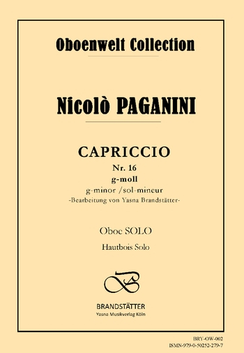 Capriccio g-Moll Nr.16 für Oboe solo