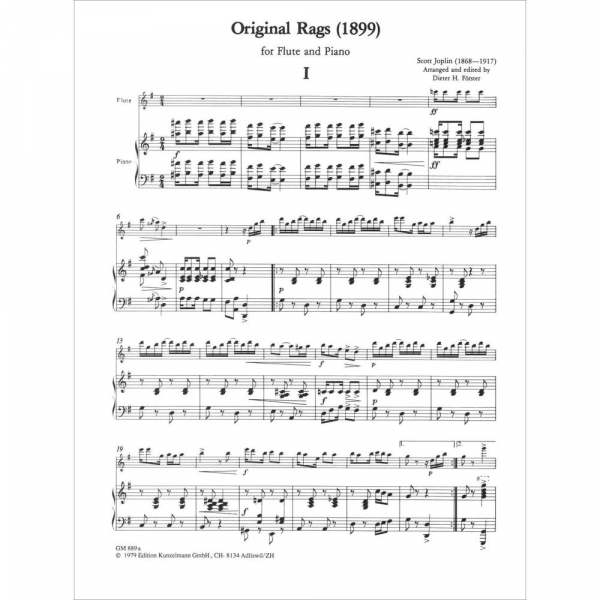 Partitur & Stimmen 6 Ragtimes 1
