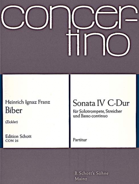 Sonata IV C-Dur für Solo-Trompete, Streicher und Basso continuo