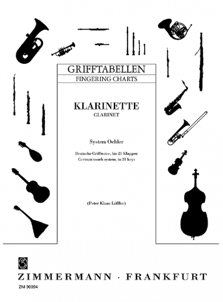 Grifftabelle für Klarinette (System Öhler)