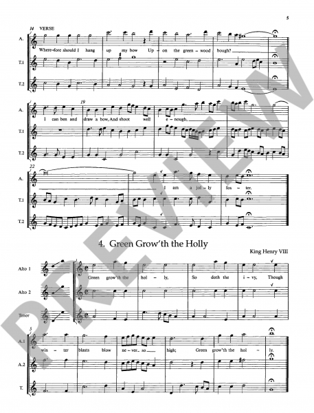 Quartett für Blockflöte Anthology 6 - English Music