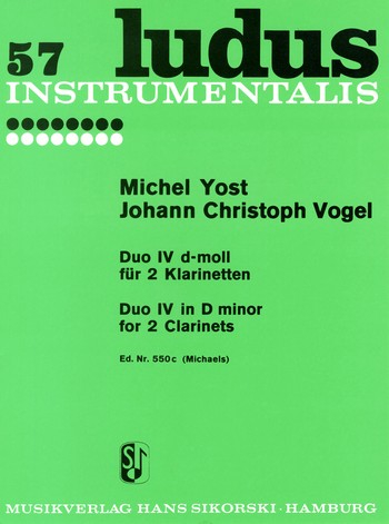 Duo d-Moll Nr.4 für 2 Klarinetten Spielpartitur