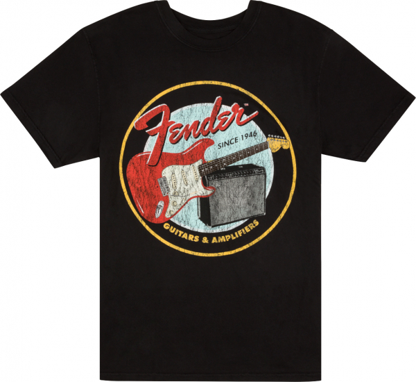 T-Shirt Fender T-Shirt 1946 Guitars &amp; Amplifiers Black XL